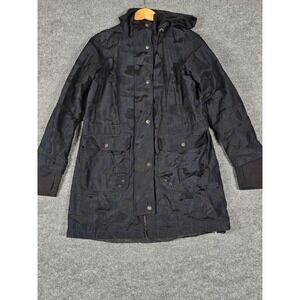 Athletic Works Womens‎ Navy Camo Print Hooded Anorak Jacket Size Small 4-6